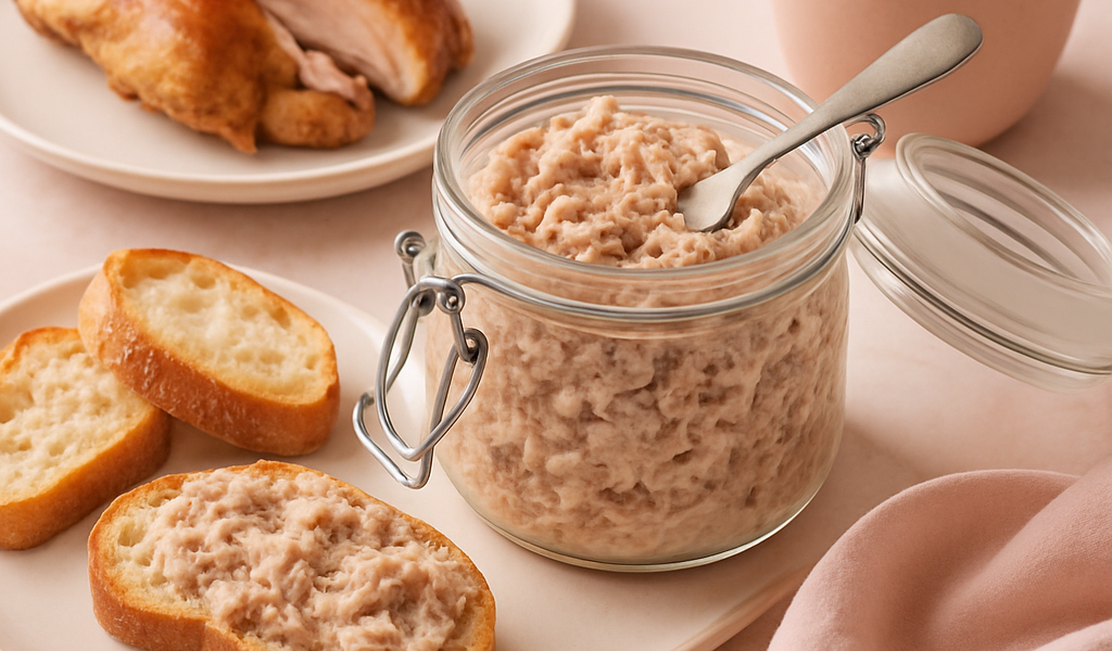 Recette rillette de poulet rôti