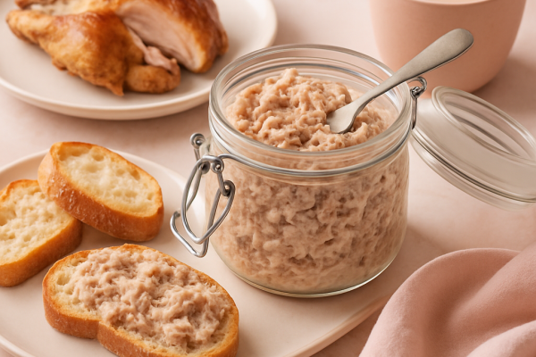 Recette rillette de poulet rôti