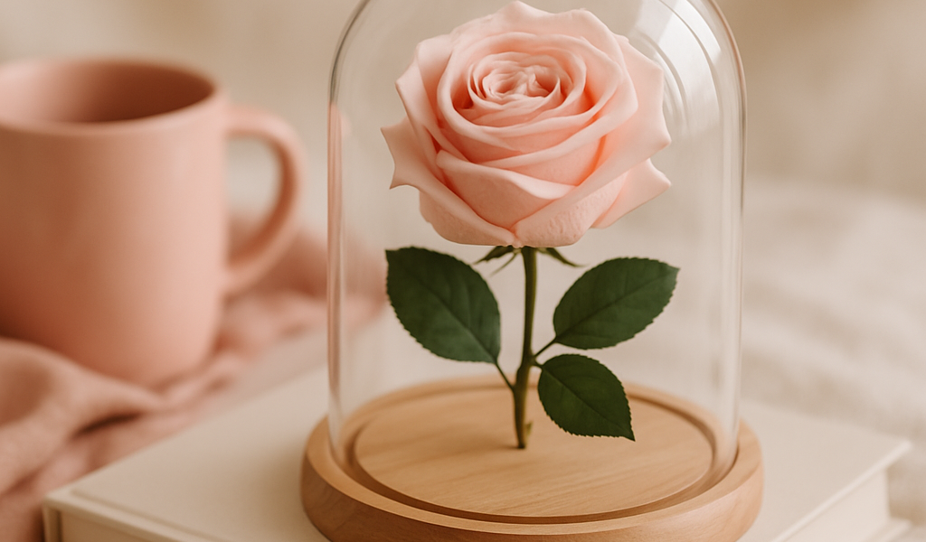 Une rose éternelle, une fleur idéale pour un cadeau magique