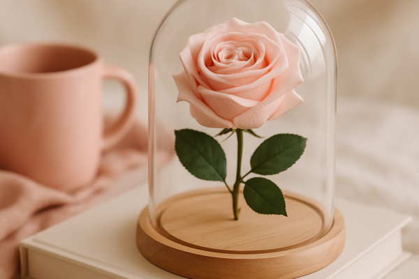 Une rose éternelle, une fleur idéale pour un cadeau magique