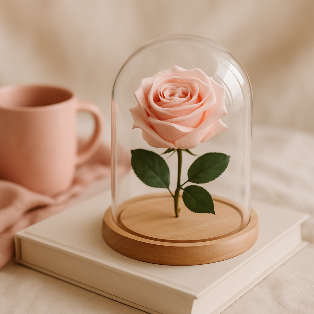 Une rose éternelle, une fleur idéale pour un cadeau magique